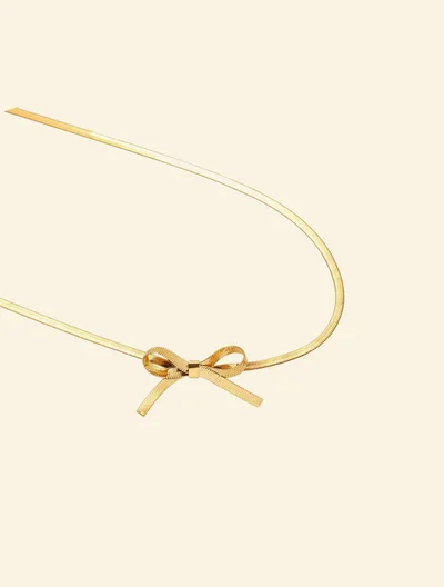 Korean Bow Necklace